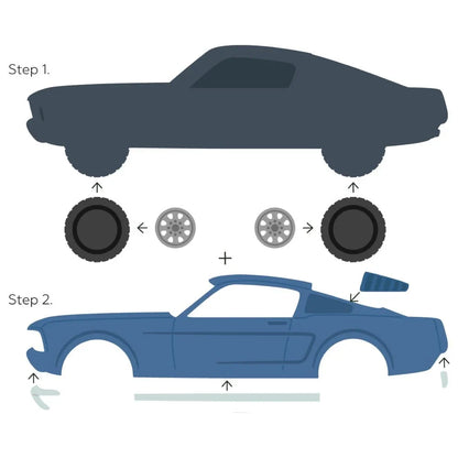 Honey Bee Stamps Lovely Layers: Muscle Car - Honey Cuts Stand-Alone Dies