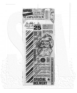 Tim Holtz Mixed- Media Stamps & Stencil Set THMM154