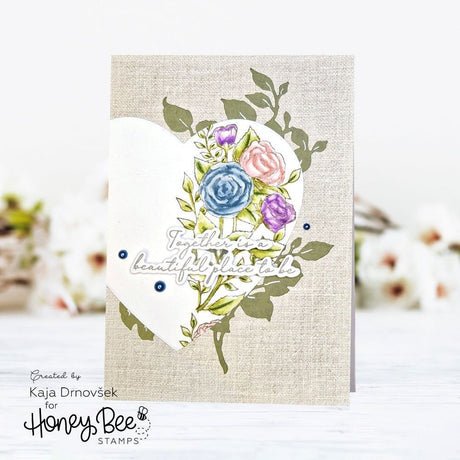 Honey Bee Stamps Vintage Flora - 5x6 Rubber Cling Background Stamp