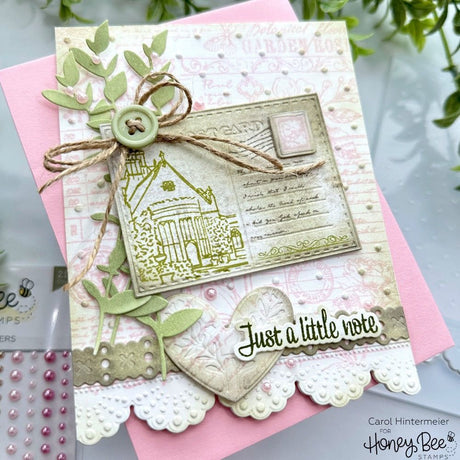 Honey Bee Stamps Vintage Flora - 5x6 Rubber Cling Background Stamp