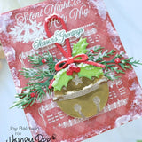 Honey Bee Stamps Warm Holiday Wishes - 4" x 4" Stamp Set & Die Bundle