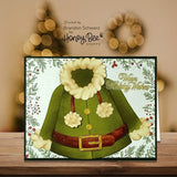 Honey Bee Stamps Warm Holiday Wishes - 4" x 4" Stamp Set & Die Bundle