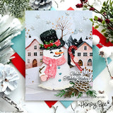 Honey Bee Stamps Warm Holiday Wishes - 4" x 4" Stamp Set & Die Bundle