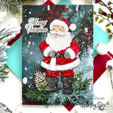 Honey Bee Stamps Warm Holiday Wishes - 4" x 4" Stamp Set & Die Bundle