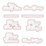 Honey Bee Stamps Warm Holiday Wishes - 4" x 4" Stamp Set & Die Bundle