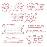 Honey Bee Stamps Warm Holiday Wishes - 4" x 4" Stamp Set & Die Bundle