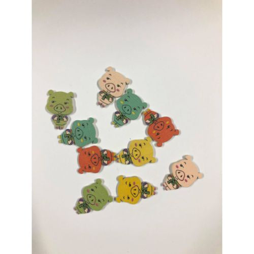 ATK Wooden 10 pcs Pigs