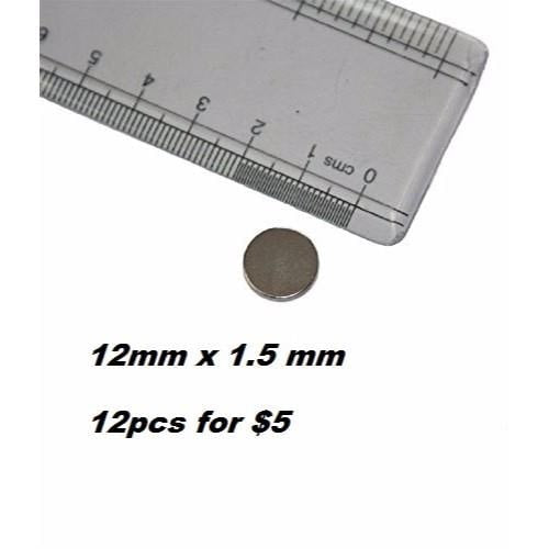 Magnets 12mmx1.5mm