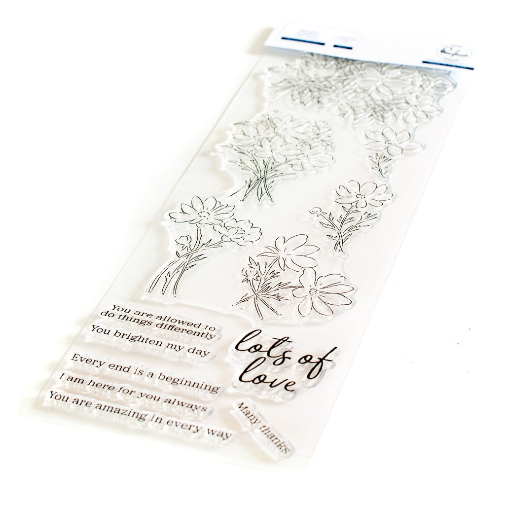 Pinkfresh Studio Whimsical Blooms stamp