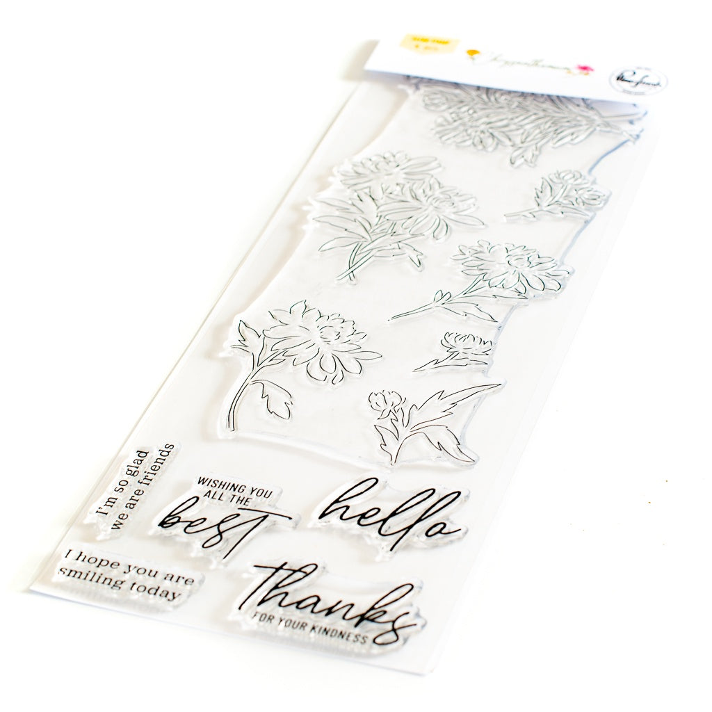 Pinkfresh Studio Chrysanthemum stamp