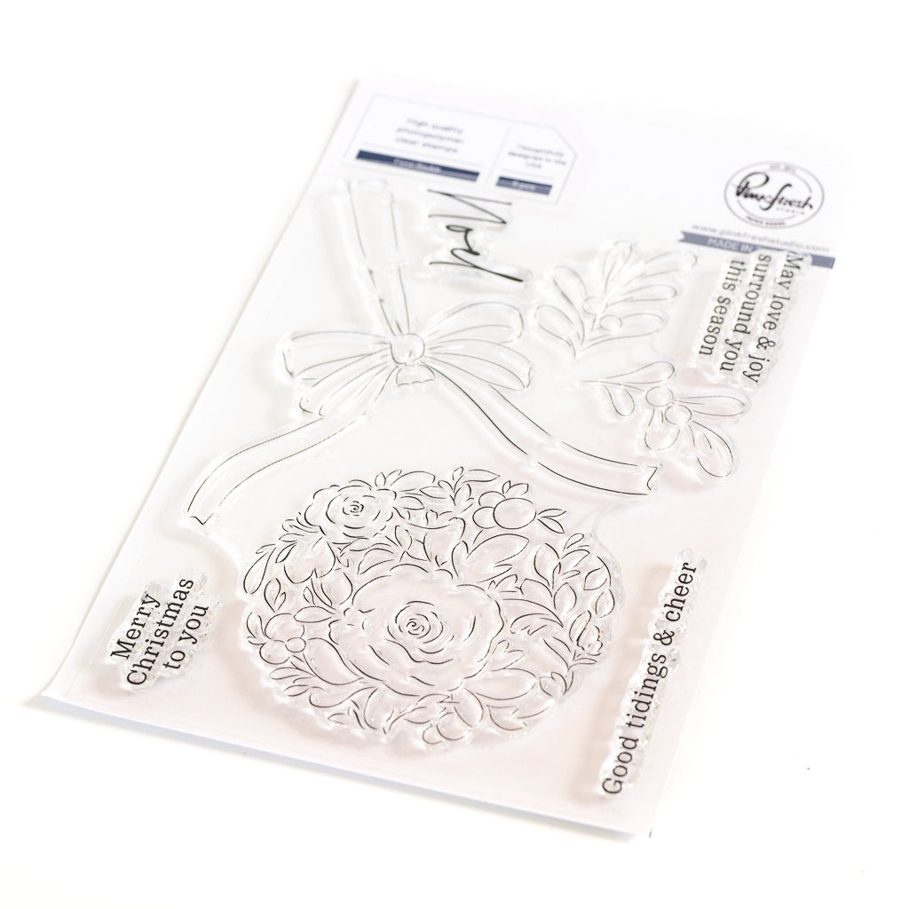 Pinkfresh Studio Floral Bauble stamp