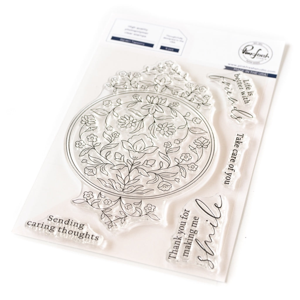 Pinkfresh Studio Garden Tapestry stamp