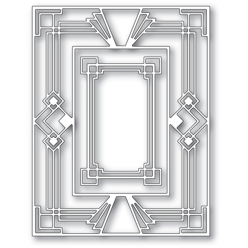 Poppystamps 2411 Stepped Deco Frame craft die