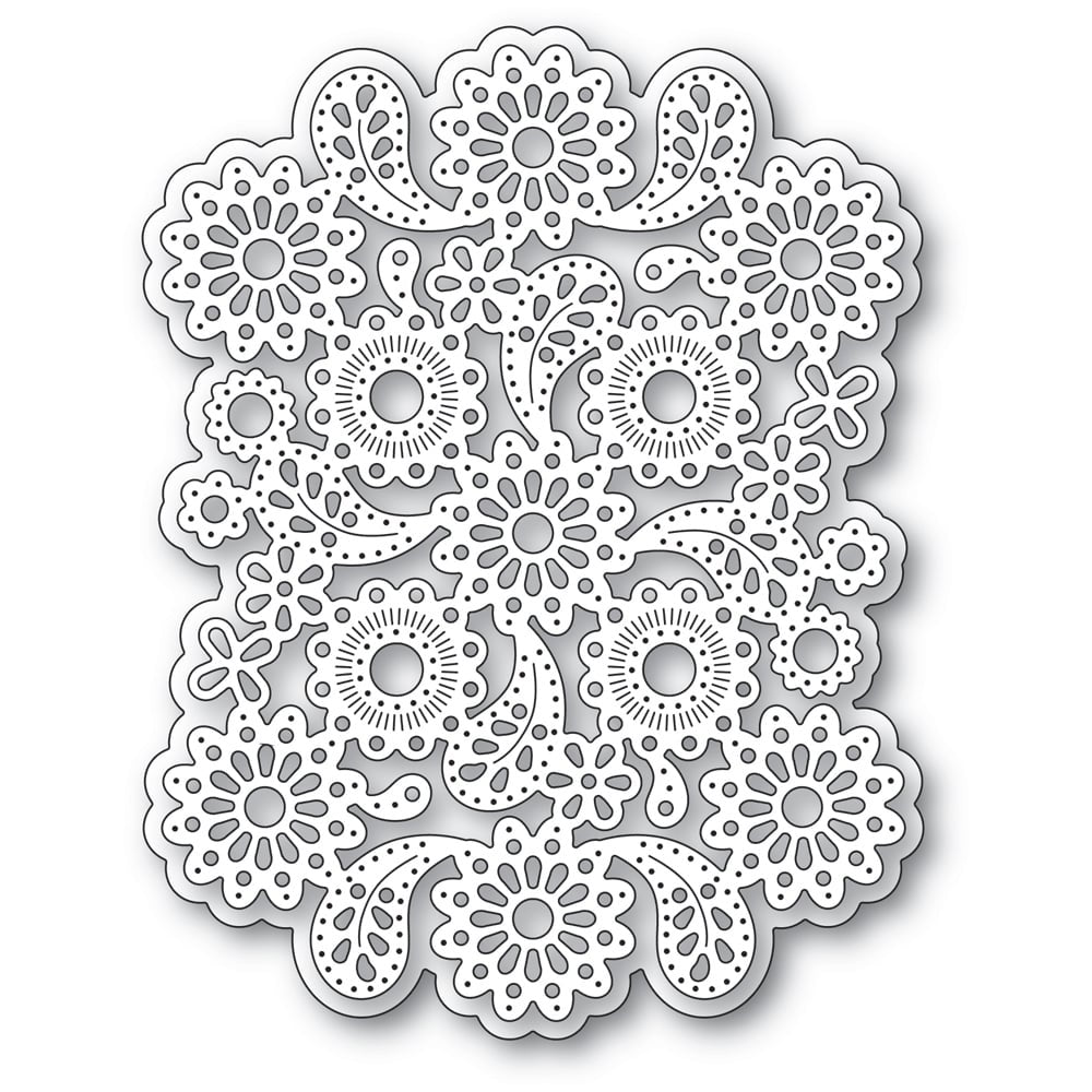 Poppy stamps 2588 Nordic Flourish Background craft die