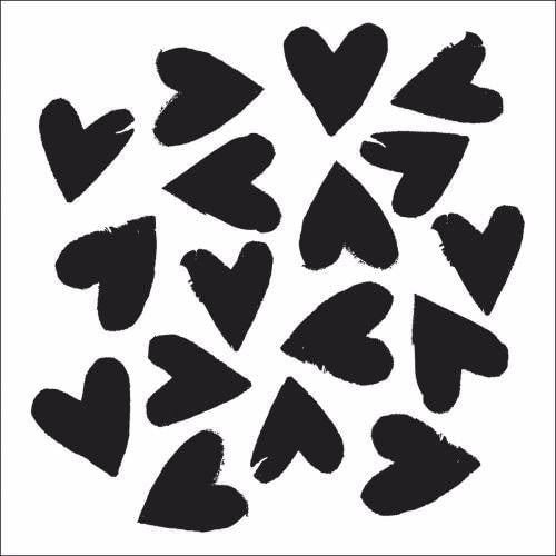 Crafter's Workshop Template 6"X6"- Mini Spilled Hearts TCW306s