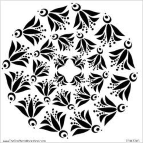 Crafter's Workshop Template 6"X6"- Mini Flying bird Doily TCW374s