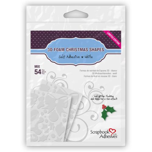 Scrapbook Adhesives 3D Foam Christmas Shapes