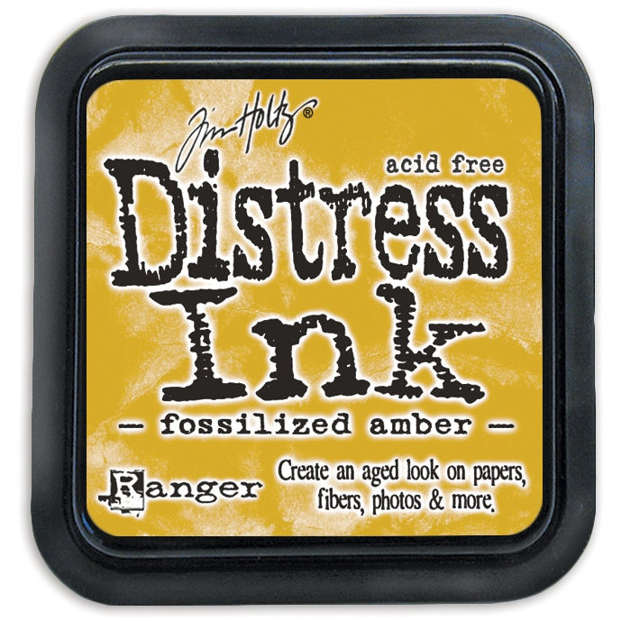 Tim Holtz Distress Ink Pad FOSSLIZED AMBER