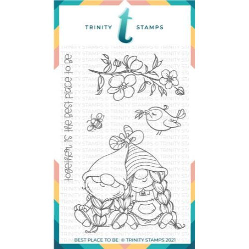 Trinity Stamps 4x6 Best Place To Be Stamp Set