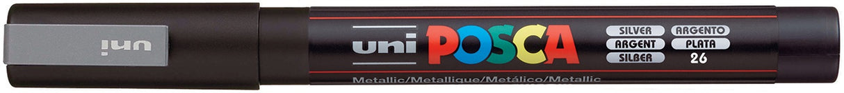 POSCA 3M Fine Bullet Tip Pen SILVER