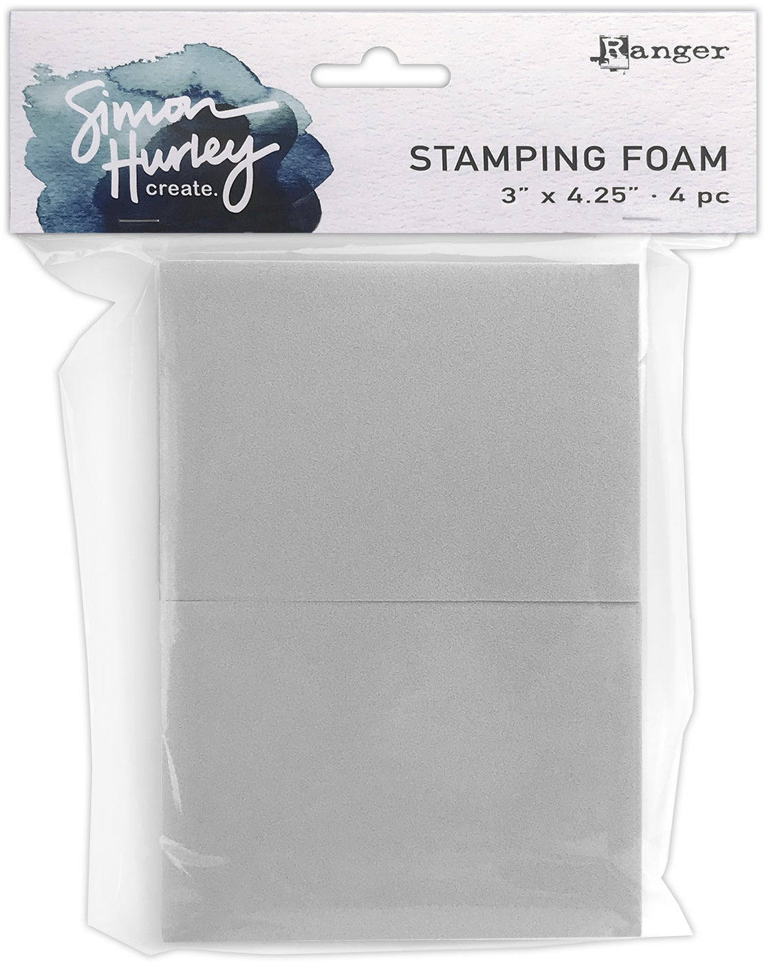 Simon Hurley create. Stamping Foam 3"X4.25" 4/Pkg