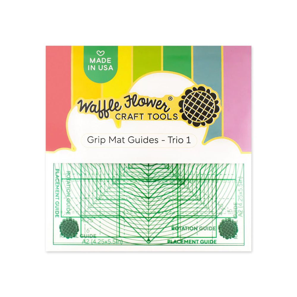 Waffle Flower Crafts 6x6 Grip Mat Guides Trio 1