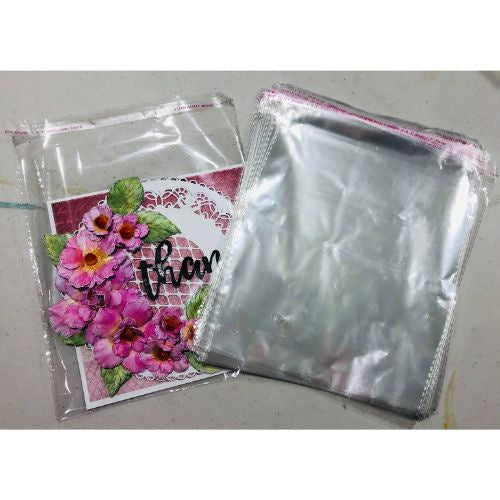 ATK Clear Bags for 6  x 6 inches cards (50 pieces)