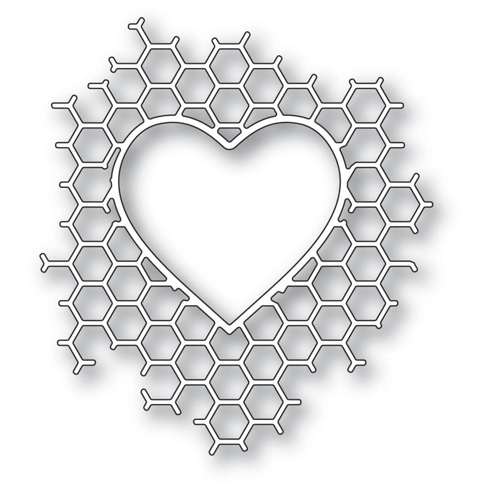 Memory Box 94378 Honeycomb Heart craft die