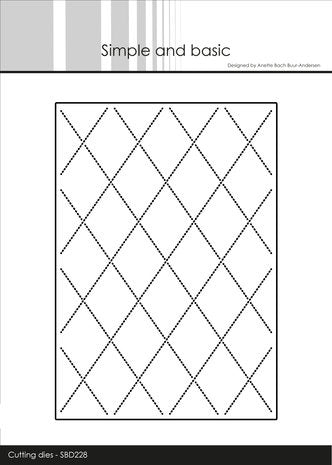 Simple and Basic A6 Quilted Background Cutting Dies (SBD228) (SBD228)