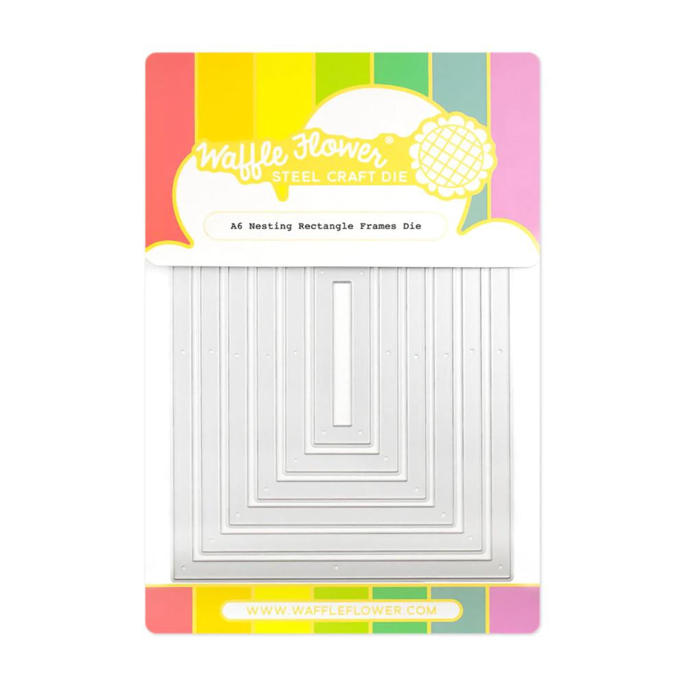 Waffle Flower Crafts A6 Rectangle Frames Die