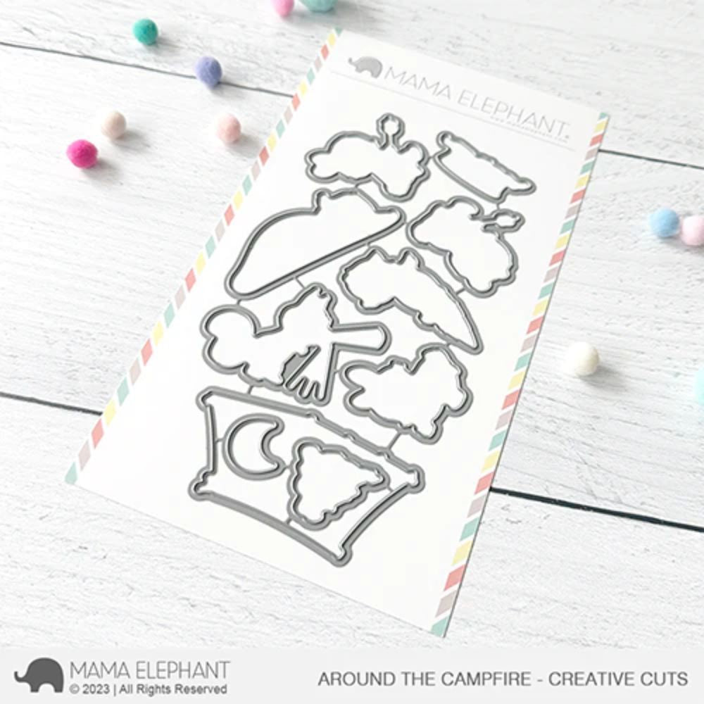 Mama Elephant Around The Camp Fire - Creative Cuts