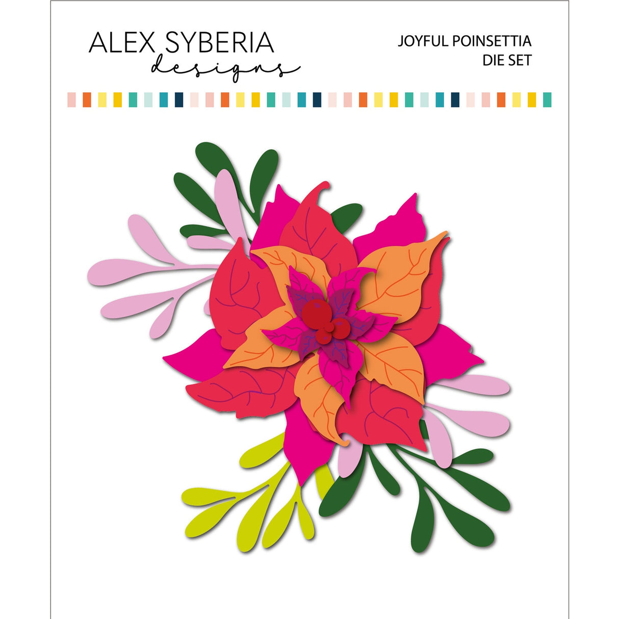 Alex Syberia Designs Joyful Poinsettia Die Set