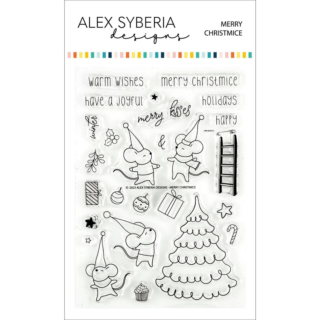 Alex Syberia Designs Merry Christmice Stamp Set