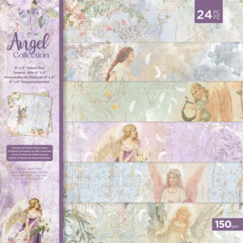 Crafter's Companion Angel Collection 8x8 Inch Vellum Pad (ANG-VELPAD8)