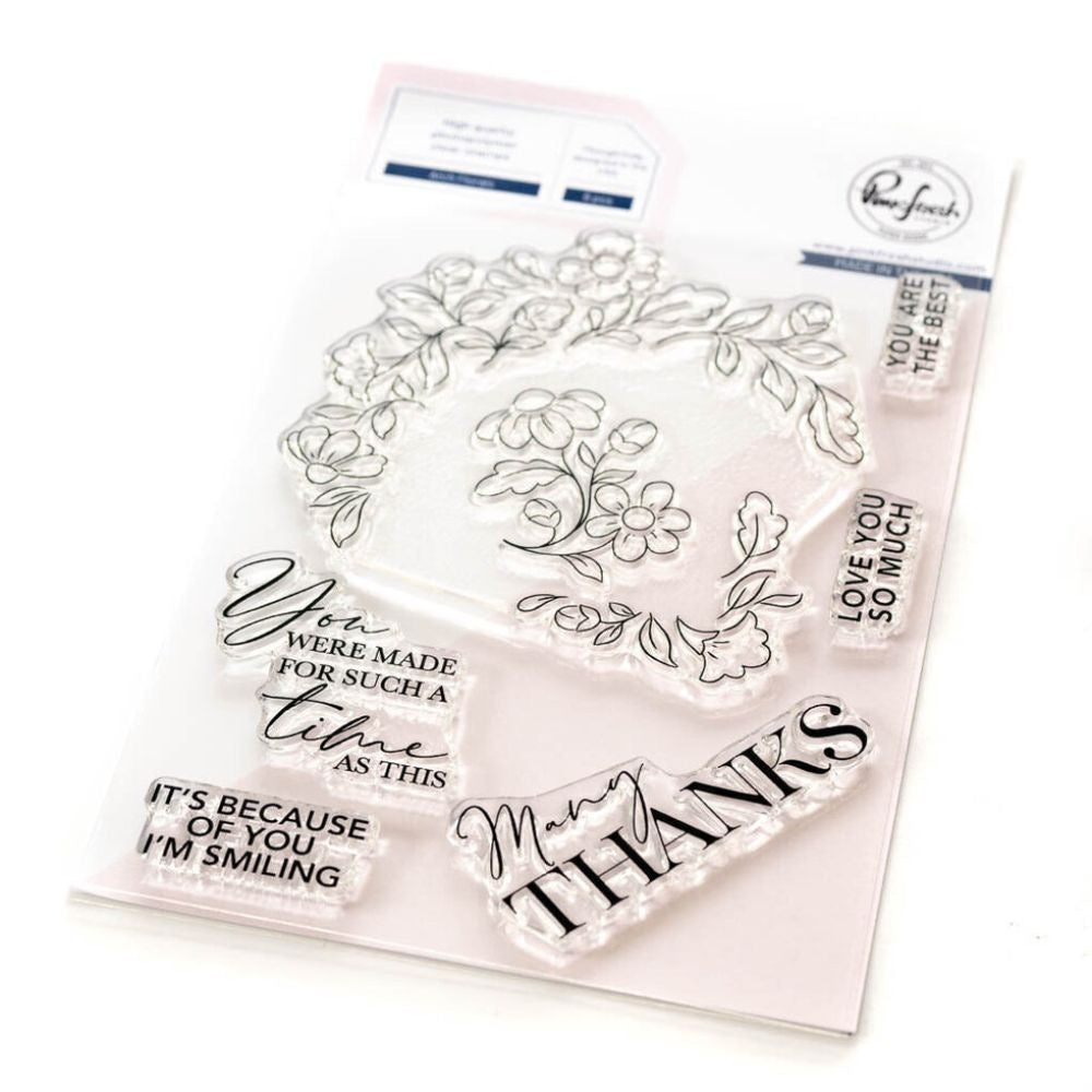 Pinkfresh Studio Arch Florals stamp