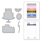 Spellbinders Ranger Birthday Basics Stamp & Die Bundle by Simon Hurley create.