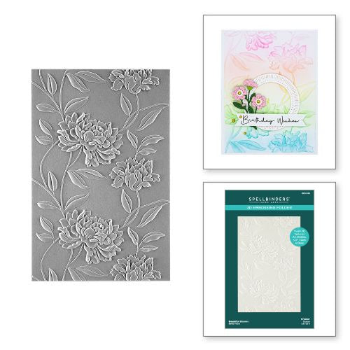 Spellbinders Beautiful Blooms 3D Embossing Folder