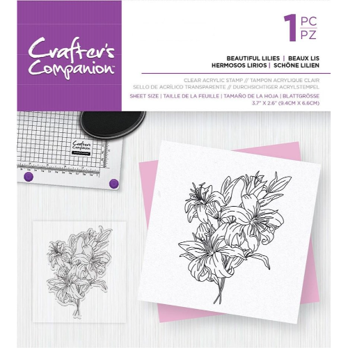 Crafter's Companion Beautiful Lilies Clear Stamps (CC-ST-CA-BEALI)