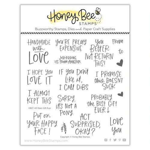 Honey Bee Stamps Best Gift Ever| 6x6 Stamp Set