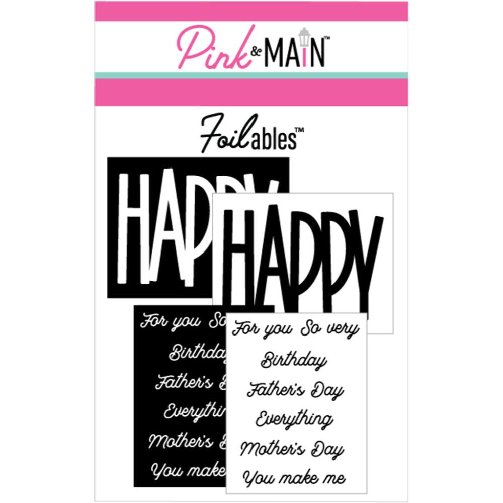 Pink & Main Big Happy Foilable panels (4 designs)