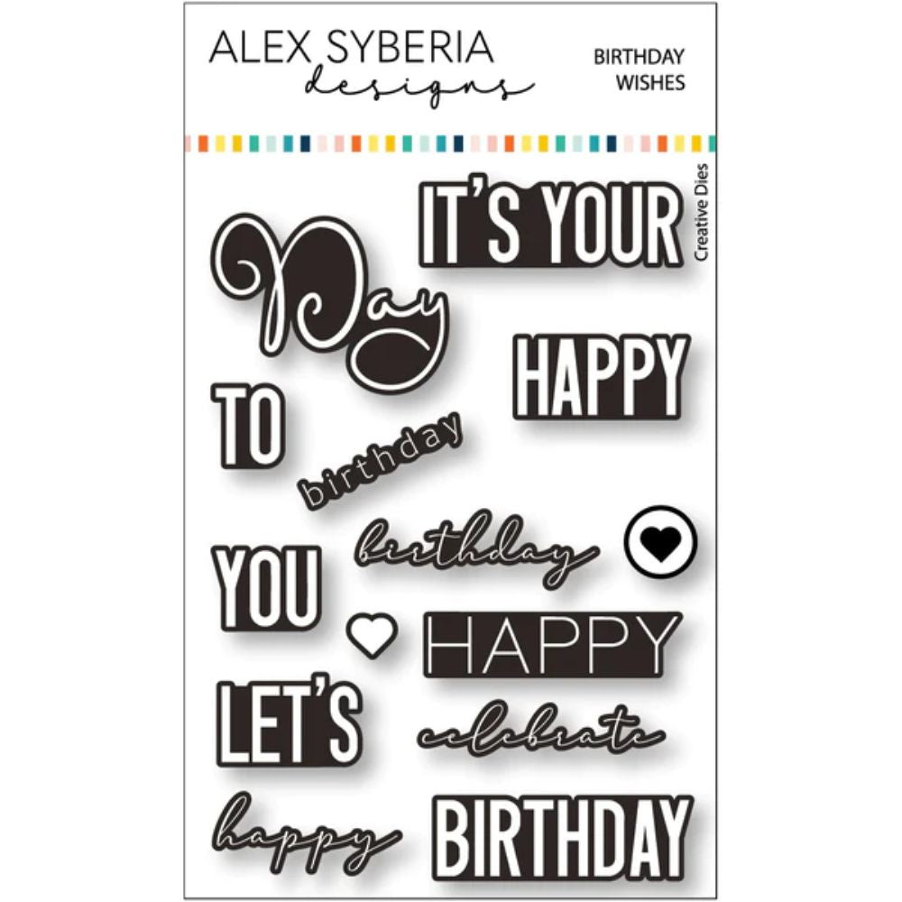 Alex Syberia Designs Birthday Wishes Die Set