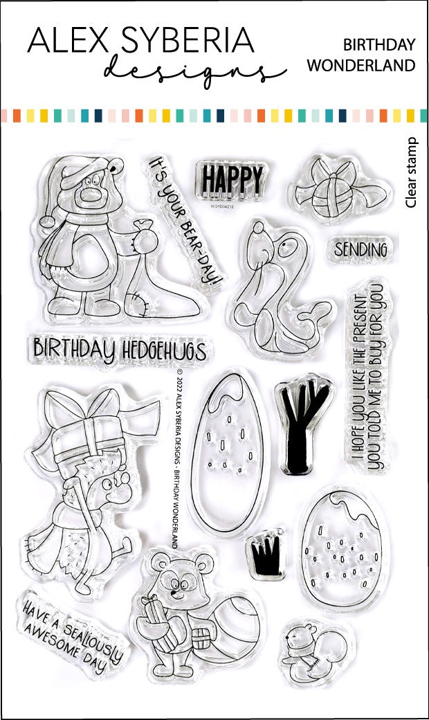 Alex Syberia Designs Birthday Wonderland Stamp Set