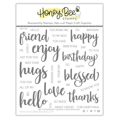 Honey Bee Stamps Bitty Buzzwords - 6x6 Stamp Set