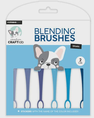 Creative Craftlab Blending Brushes Blues 2cm (6pcs) (CCL-ES-BBRU12)