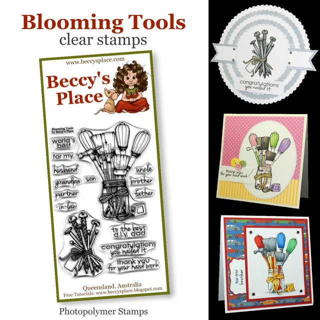 Beccy's place Blooming Tools clear stamp set