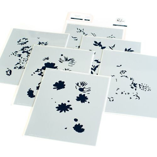 Pinkfresh Studio Botanical Bunch layering stencil