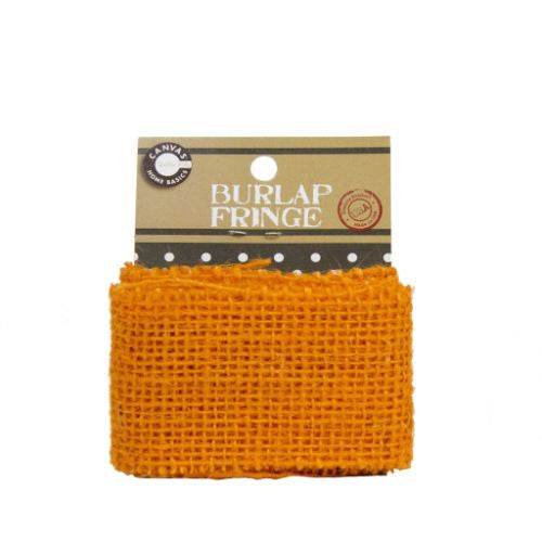 Burlap Fringe 1.375"X 1yd Orange- CVS3462