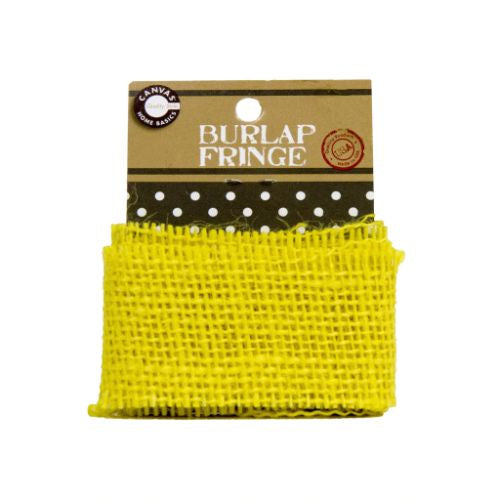 Burlap Fringe 1.375"X 1yd Yellow- CVS3463