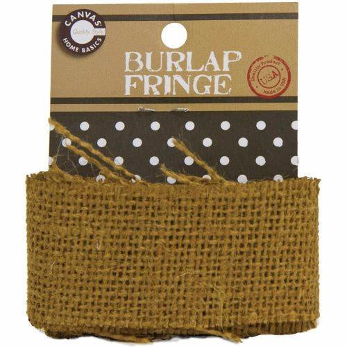 Burlap Fringe 1.375"X 1yd Cappuccino - CVS3469