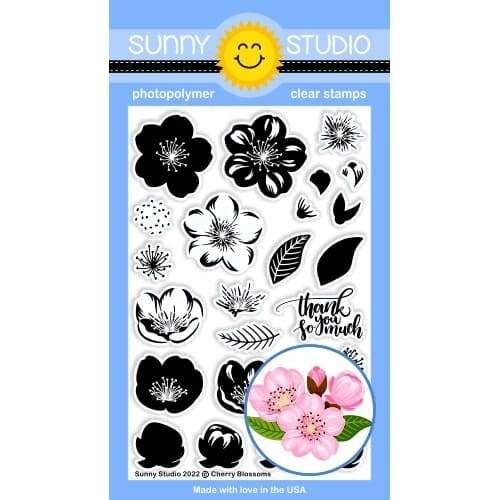 Sunny Studio Stamps Cherry Blossoms Stamps